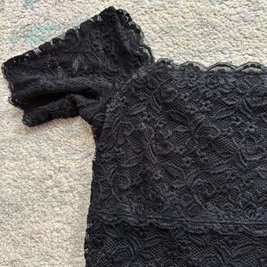 Off shoulder crop top